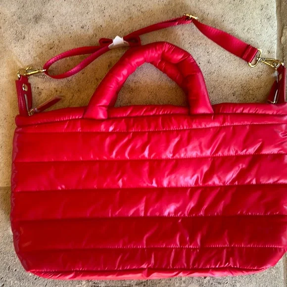 Estee Lauder Bags Nwot Este Lauder Red Puff Tote Shoulder